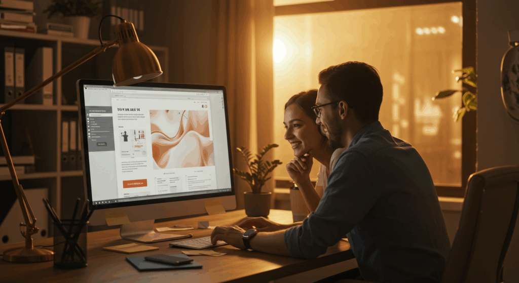 Diseñador web trabajando en la optimización de la experiencia de usuario (UX) para mejorar la interacción digital.