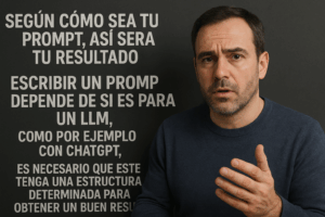 Hombre explicando cómo influye tu forma de ser en la comunicación y el uso de avatares con IA.